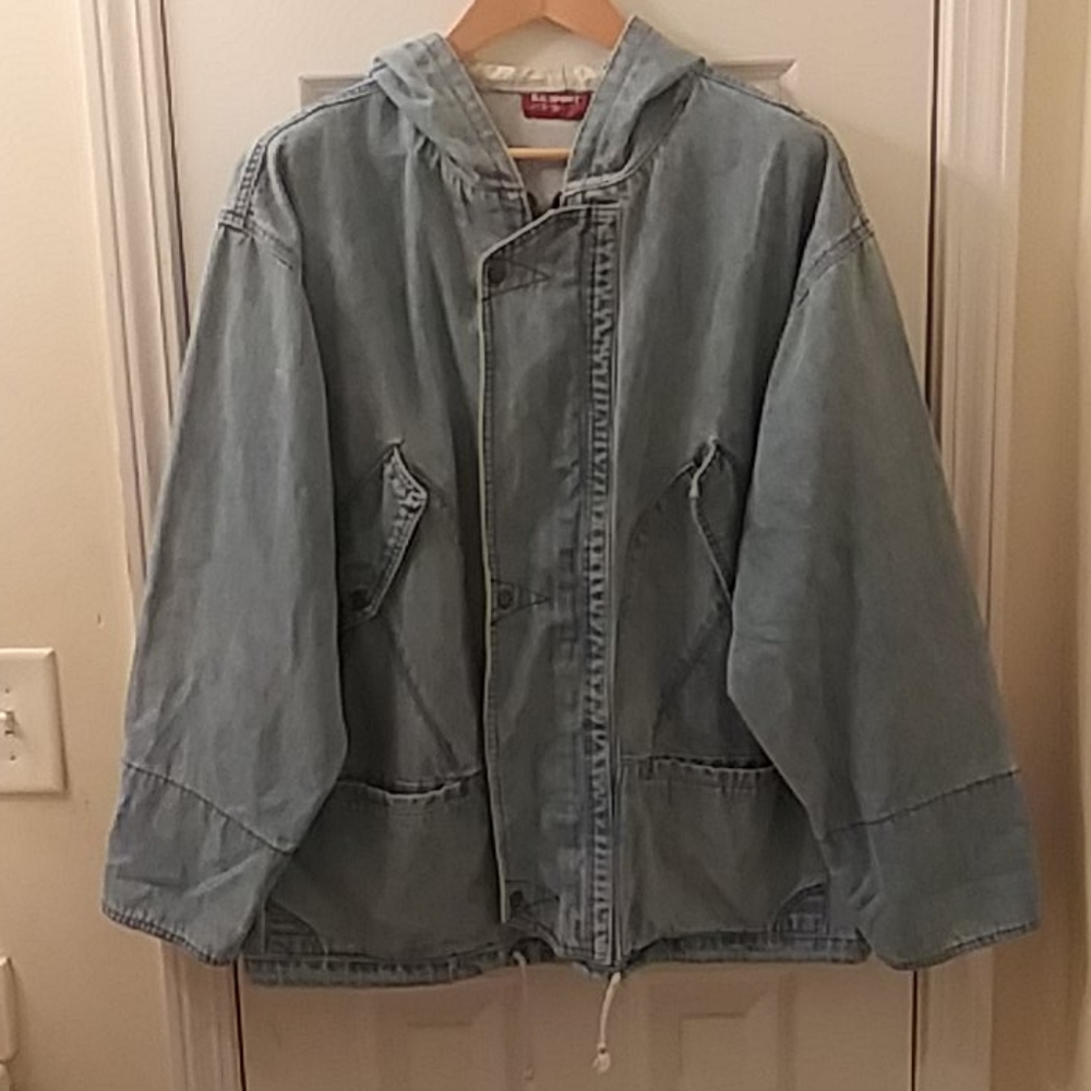 90's y2k Vintage Soft puffy Denim Jacket